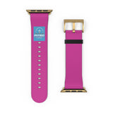 Electric Purple Badge Label Physio Fitness Watch Band