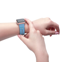 Carolina Blue Badge Label Physio Fitness Watch Band