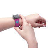 Electric Purple Badge Label Physio Fitness Watch Band