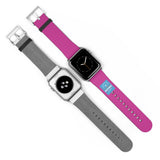 Electric Purple Badge Label Physio Fitness Watch Band