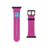 Electric Purple Badge Label Physio Fitness Watch Band