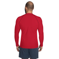 Red Men's Rash Guard