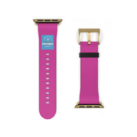 Electric Purple Badge Label Physio Fitness Watch Band