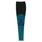 Physio Fitness Sherpa Blue Sports Leggings