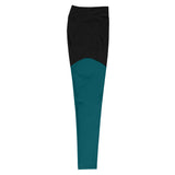 Physio Fitness Sherpa Blue Sports Leggings