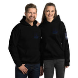 Unisex Badge Label Rear Logo Hoodie