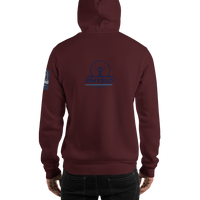 Unisex Badge Label Rear Logo Hoodie